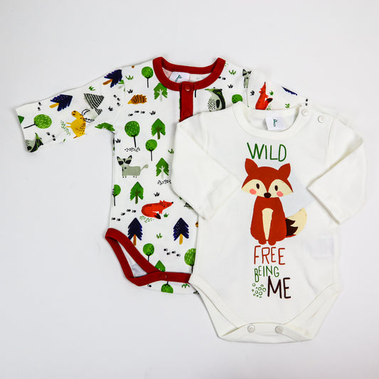 Set 2 Body Wild Free, pentru bebelusi, din bumbac